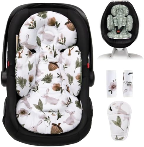 TinlyFinly Newborn Carseat Insert, Baby Head and Body Support, Reversible by TinlyFinly