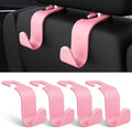 4-Pack Car Headrest Hooks Holds 55lbs Seat Storage Organizer by Amooca