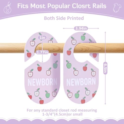 INFANZIA Baby Closet Dividers 8-Pack, Double-Sided PP Plastic - Image 4