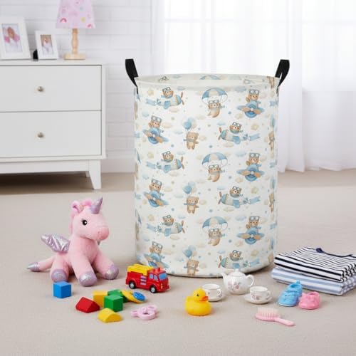 Baby Laundry Hamper kids laundry Basket Waterproof Laundry Bag - Image 3