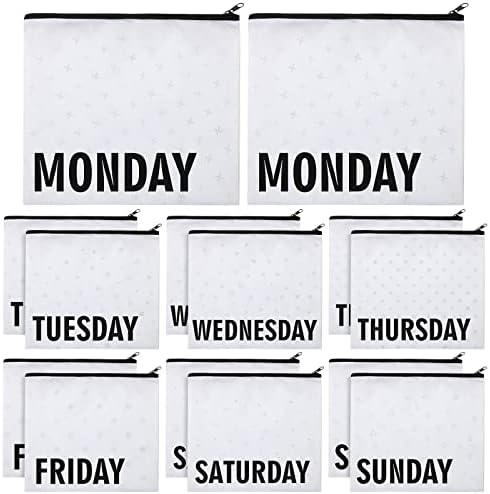 Oudain 14 Pcs Kids Packing Cubes of Week Baby Travel Organizer Pouches by Oudain