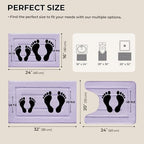 GRANNY SAYS Lilac Bathroom Rugs Set 3 Piece, Soft Microfiber Bath Mats - Image 2