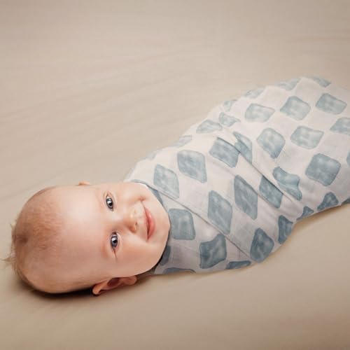 GLLQUEN BABY Muslin Swaddle Blankets 4Pk Receiving Blanket Large 35" x 40" - Image 4