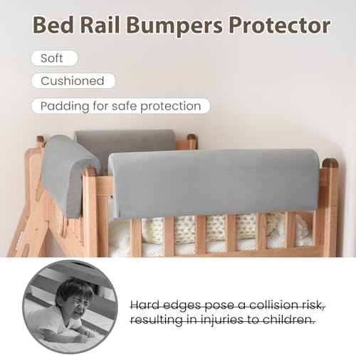 Toddlers' Bed Rail Bumpers Protector, Children's Bed Guardrail Padding - Image 4
