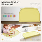 Large Silicone Placemat, Raised Edge Leakproof, Non-Slip - Image 3