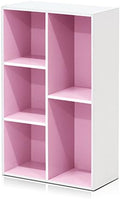 Furinno LUDER Book Shelf, 5-Cube Bookshelf, Reversible Bookcase, 9.4 x 19.5 x by Furinno-FitsYourSpaceFitsYourBudget