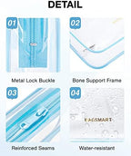 BAGSMART Clear Toiletry Bag 2-Pack TSA Approved Water-Repellent - Image 4