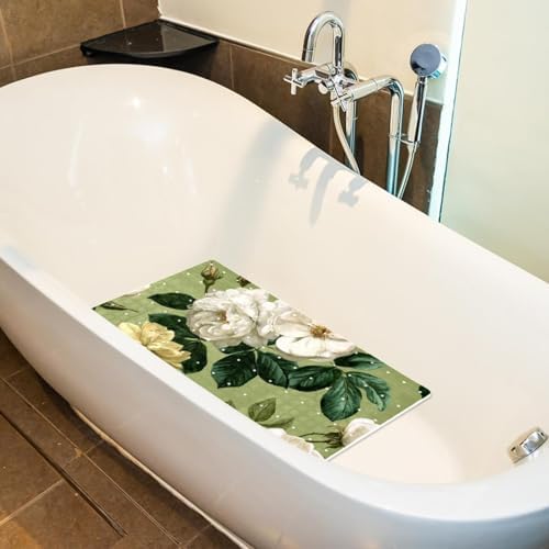 Bathtub Mat Non Slip 26.8x15.1In, Bathroom Decor PVC Shower Mats - Image 4