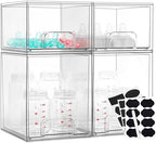 Baby Bottle Organizer, 4 Pack Bottle Storage Organizer Baby by Yubamin