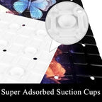 Bathtub Mat Non Slip 26.8x15.1 Inch, Skull Florals Butterflies Shower Mat - Image 3