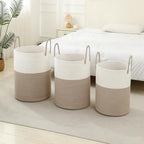 Laundry Basket Hamper Tall Rope Storage Woven - Image 6