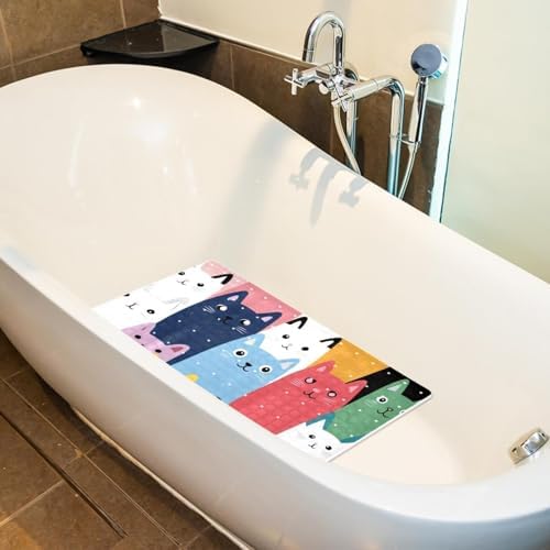 Bath Tub Shower Mat, Washable Bathtub Floor Mats, Suction Cups and Drain Holes - Image 4