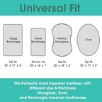 Stretch Fitted Bassinet Sheet Set BROLEX 2 Pack Cradle Sheets - Image 2