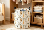 ESSME Animal Laundry Basket, Cute Hamper Collapsible Canvas Waterproof Storage - Image 5