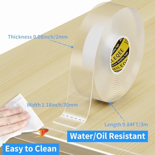 Clear Edge Protector Strip, 2 Pack x 1.18in x 9.84FT - Image 2