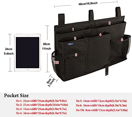 Surblue Caddy Hanging Organizer Bedside Storage Bag - Image 5