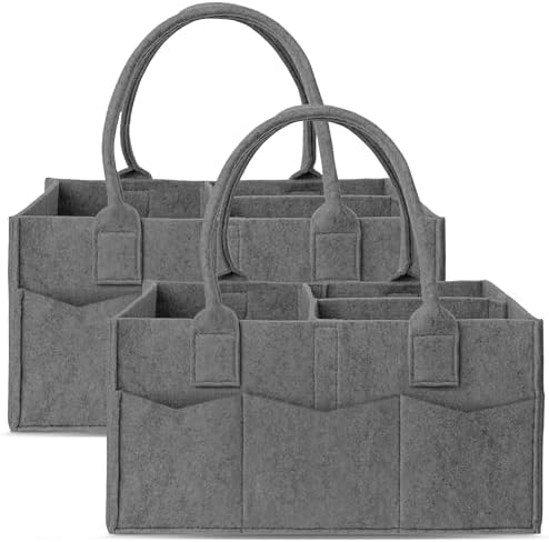 Cute Castle 2 Pack Diaper Caddy Organizer by Cute+Castle