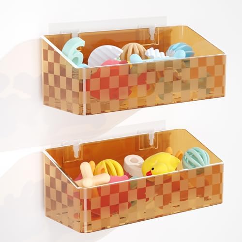 2 Pack Bath Toy Storage Holder, Large Capacity Bath Tub Toy Organizer by Natheeph