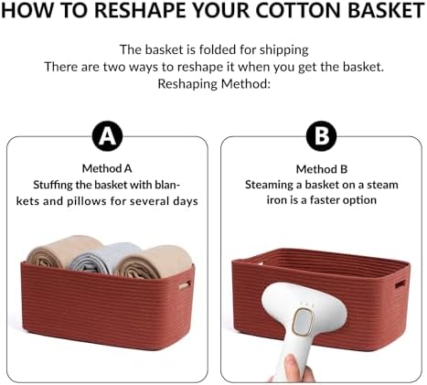 MiniArk Large Storage Baskets for Shelves, Baby Nursery, Toy Baskets Box - Image 7