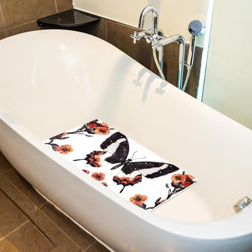 Non Slip Bathtub and Shower Mat 26.8x15.1 inch, Bath Mat - Image 5
