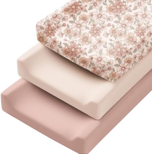 Konssy 3 Pack Stretchy Changing Pad Covers by Konssy