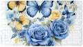 Shower Mat Non Slip 26.8 x 15.1 Inches, Butterflies Rose Bathtub Mat Shower by Anna+Cowper