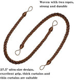 BEL AVENIR Curtain Rope Tiebacks, Drapery Rope Holdbacks - Image 3
