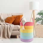 Woven Cotton Rope Laundry Basket - Image 5