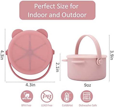 Silicone Snack Cups for Toddlers, Toddler Snack Containers, Baby Treat Catcher - Image 2