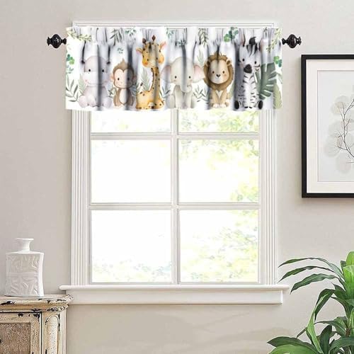Kids Animals Classroom Curtains Valance - Image 5