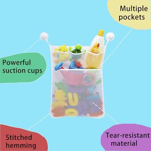 Bathtub Bath Toy Storage Net Shower Bath Toy Holder Organizer - Image 3