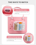 LETGO 4 PCS Clear Insert Bag for Bogg Bag, Beach Makeup Bag for Women - Image 7