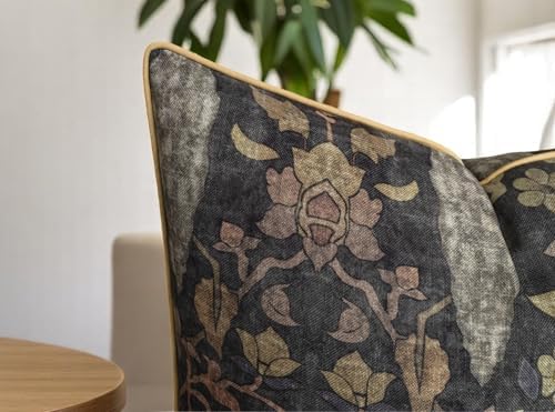 Bird Floral Print 22x22 Throw Pillow Cover - Image 3