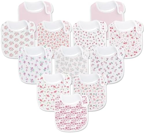 Baby Bibs Soft and Absorbent Cotton Bandana Bibs Set by Benoxine