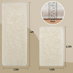 Ophanie Small Rug Washable Non Slip Throw Bedside Area Rugs, Fluffy Soft Mini - Image 2