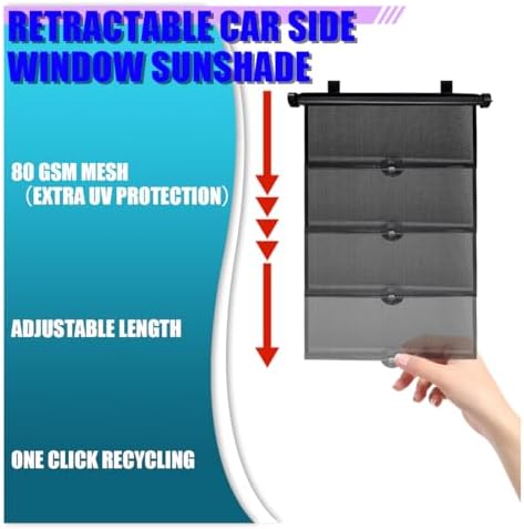 2PCS Car Windshield Sunshade for Baby, Auto Side Window Shades for Blocking - Image 5