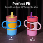 NiHome Silicone Handle & Boot for Owala Kids Tumbler 12oz 15oz - Image 2