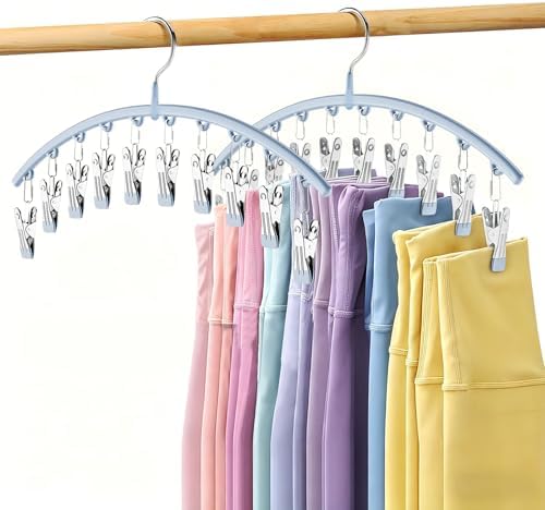 Volnamal Legging Organizer for Closet, Metal Yoga Pants Hanger w/Rubber Coated by Volnamal