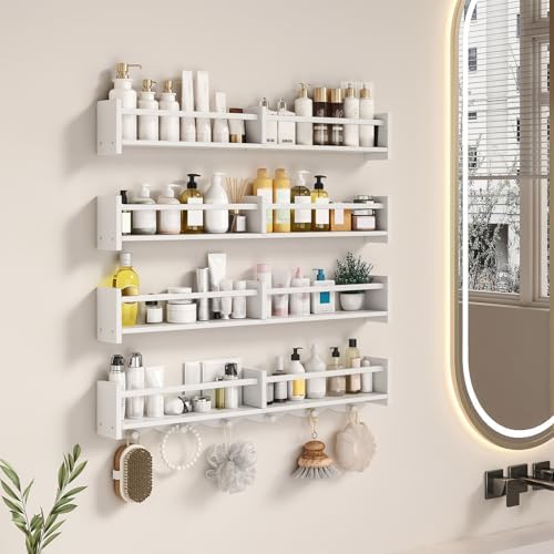 34Inch Nursery Bookshelves, Wall Floating Shelf Kids Coat Rack - Image 7