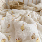 BuLuTu Duck Pattern Kids Pillow Case Muslin Cotton, Standard Size - Image 6