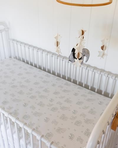Sorrel + Fern Baby Crib Sheets Neutral, Fitted 2-Pack - Image 5