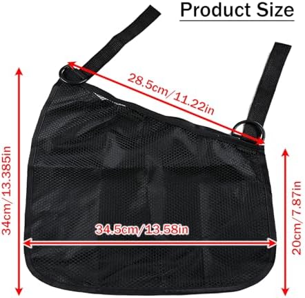 2PCS Universal Side Sling Stroller Cargo Net, Portable Storage Mesh Bag - Image 2