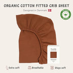 Crib Sheets, 100% Organic Cotton Muslin, Fitted 28"x52" Standard - Image 5