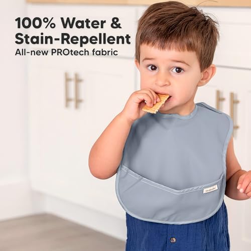 KeaBabies 3-Pack Waterproof Baby Bibs - Image 2