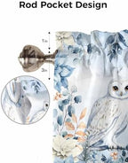 Vandarllin Blue Christmas Valance Curtains - Image 7