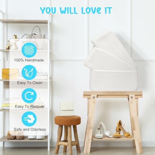 3 Pack Small Storage Baskets for Organizing, 11.8×7.8×5.1" - Image 4