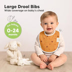 KeaBabies 8-Pack Organic Baby Bibs - Image 2