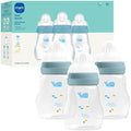 MAM 6oz Pure Glass Feel Good Anti-Colic 0+ Months Baby Bottle, 3 Pack by MAMBabyUSA