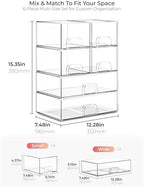 Stackable Storage Drawer Organizers Set of 6 - Image 2