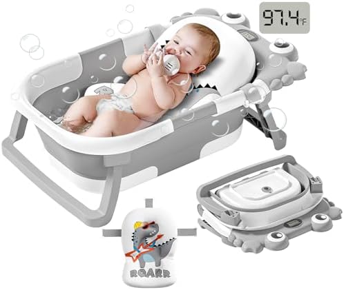 Collapsible Baby Bathtub for Newborns to Toddler by WyfKyd